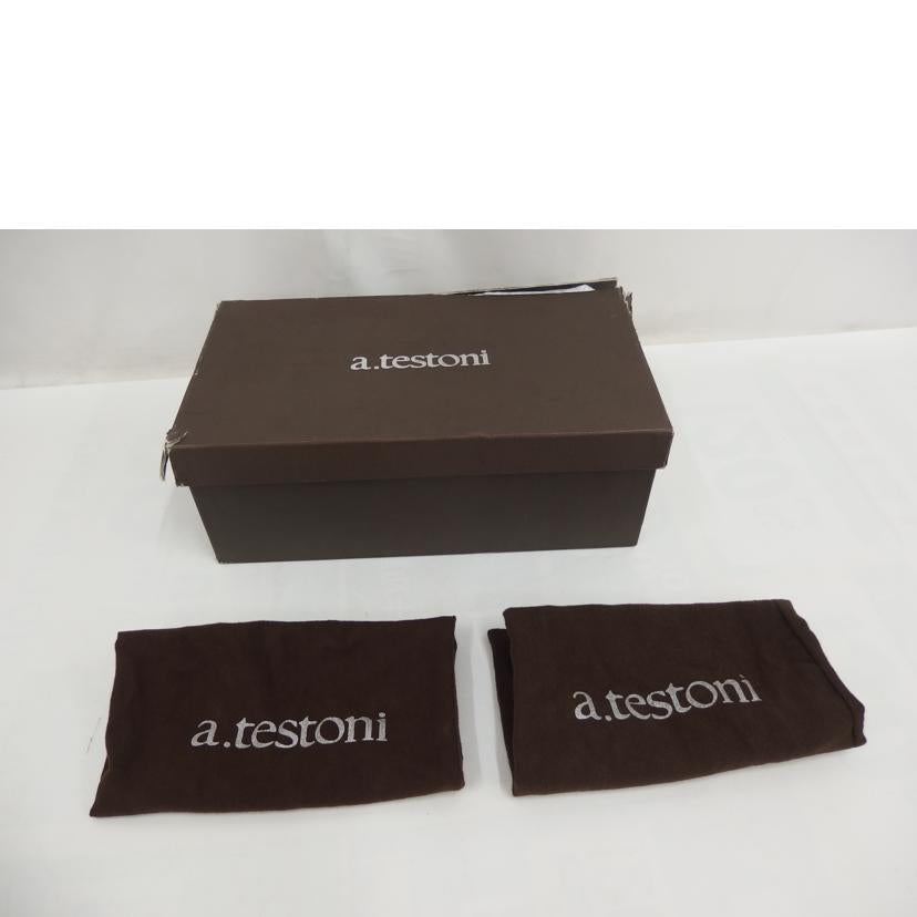 a．testoni ア・テストニー/a．testoni　ローファー／ブラウン/M604003//ABランク/82
