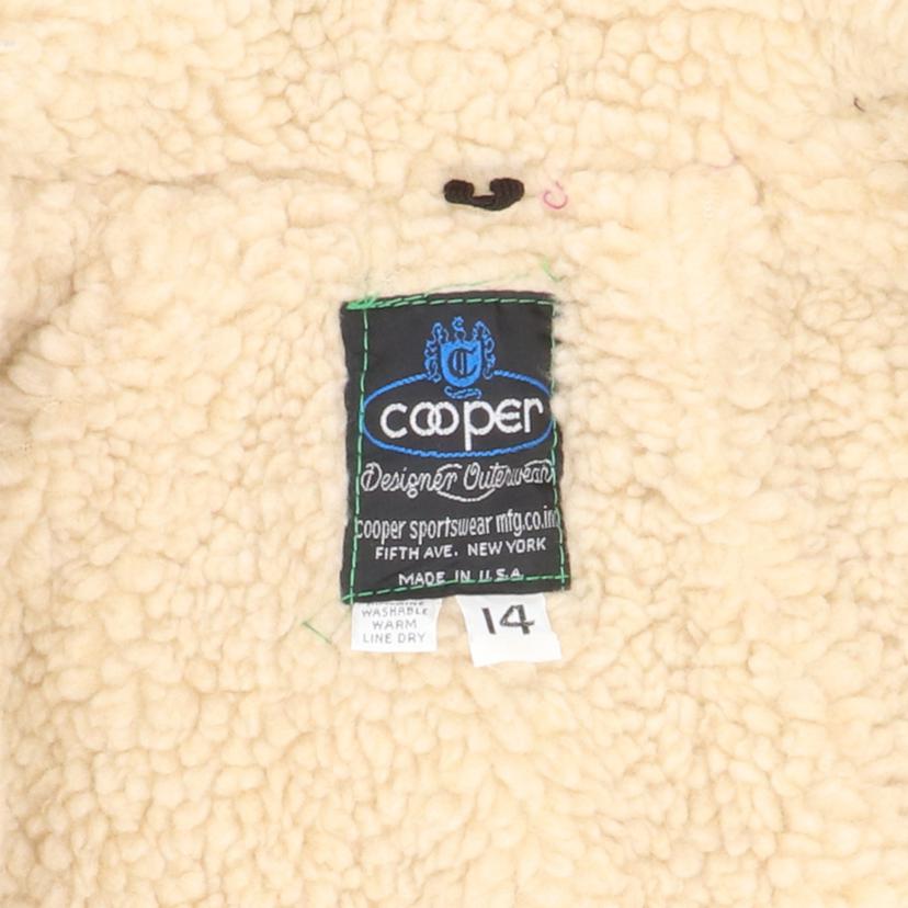COOPER クーパー/70’s／ボアデニムランチコート／USA製／ヴィンテージ／濃紺／希少//ABランク/24