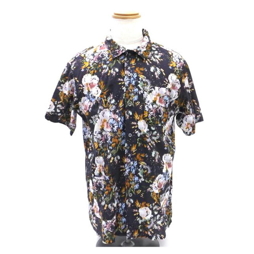 ENGINEERED　GARMENTS ｴﾝｼﾞﾆｱﾄﾞｶﾞｰﾒﾝﾂ/花柄半袖シャツ／紺//ABランク/88