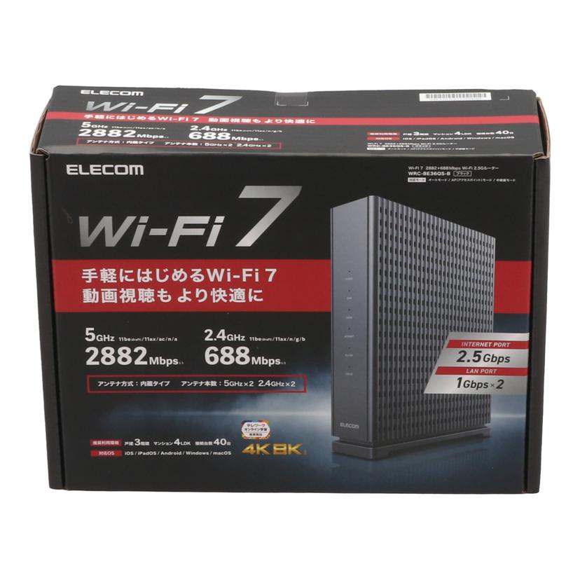 ELECOM エレコム/Wi－Fiルーター/WRC-BE36QS//1763l071000609f/Sランク/75