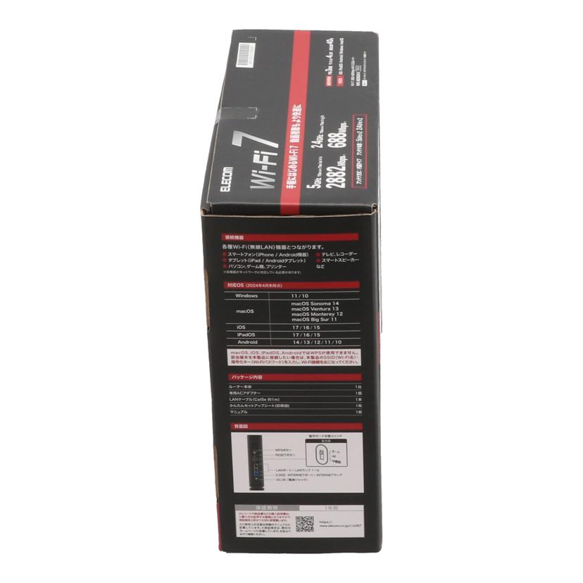 ELECOM エレコム/Wi－Fiルーター/WRC-BE36QS//1763l071000609f/Sランク/75