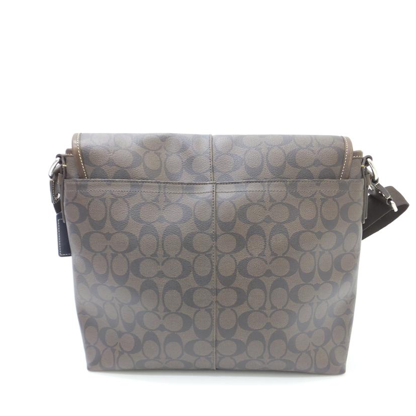 COACH コーチ/シグネチャー／ヘリテージストライプメッセンジャーバッグ/70339//H10**/Bランク/88