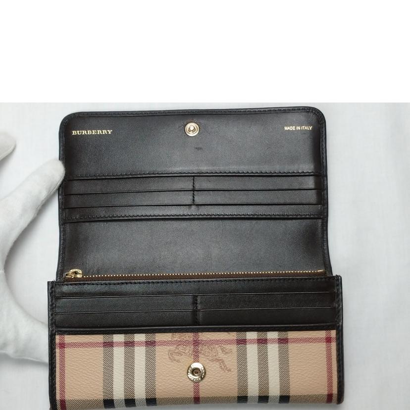 BURBERRY バーバリー/ノバチェック　二つ折り長財布//Bランク/52