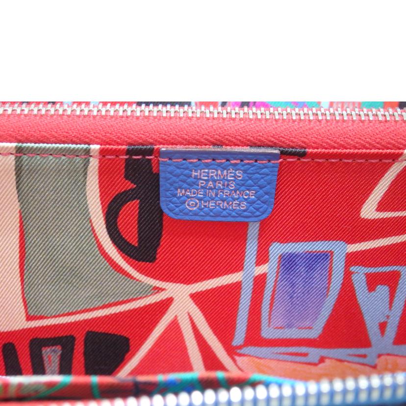 HERMES エルメス/アザップシルクインロング／エプソン／青系//K S********/Aランク/84