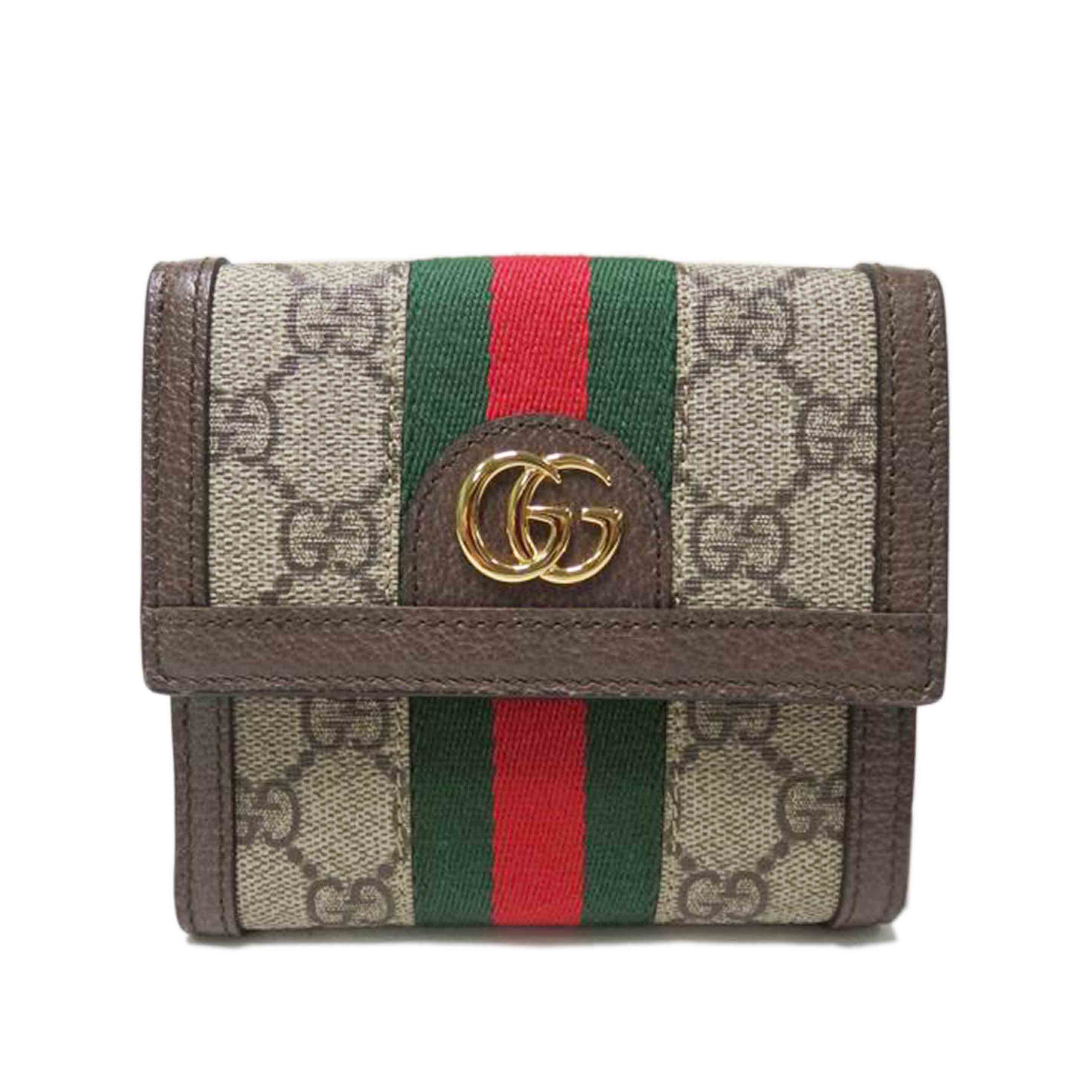 GUCCI グッチ/オフディア／GGフレンチフラップウォレット/523173//214*/Aランク/84