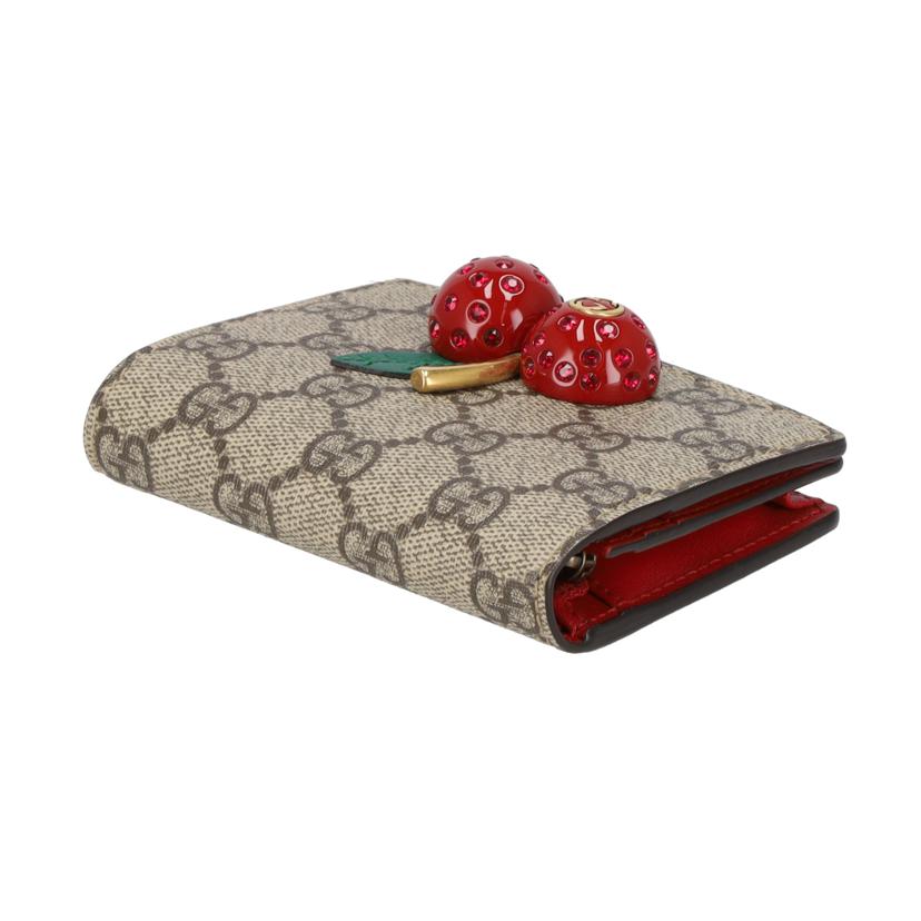GUCCI グッチ/GGスプリーム／チェリーウォレット/476050//209*/Aランク/91