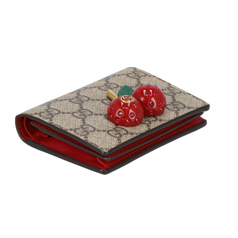 GUCCI グッチ/GGスプリーム／チェリーウォレット/476050//209*/Aランク/91