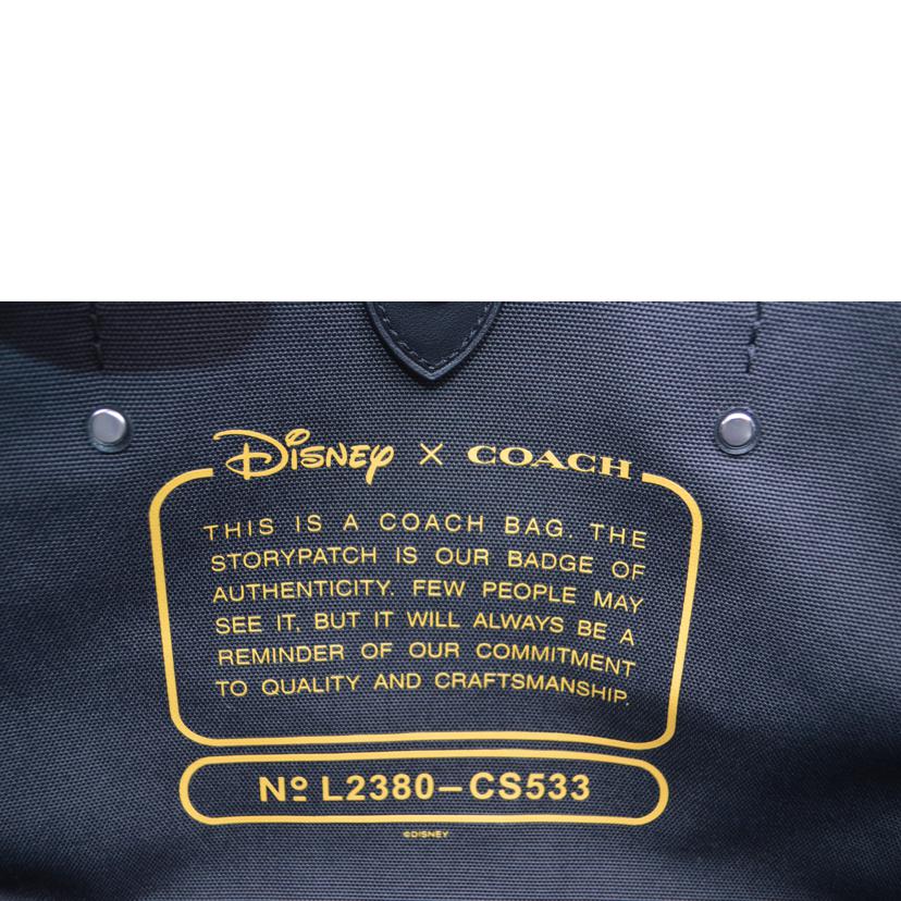 COACH コーチ/ミッキーマウス＆フレンズトート30／ブラック/CS533//L23**/Aランク/89