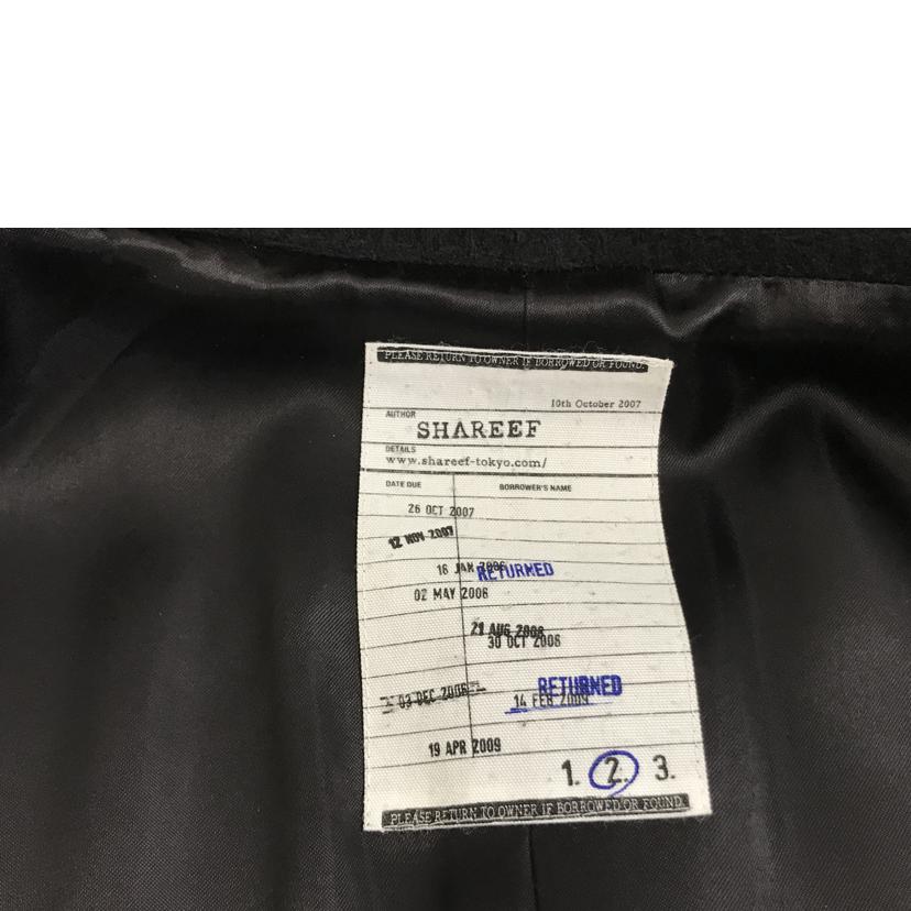 SHAREEF シャリーフ/カシミアメルトンロングコート/17711001//ABランク/51