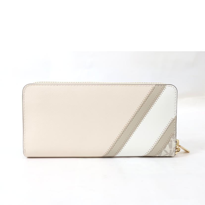 MICHAEL　KORS マイケルコース/ロングウォレット　ラウンドファスナー長財布　ホワイト系/35R3GTVE7B//Aランク/65