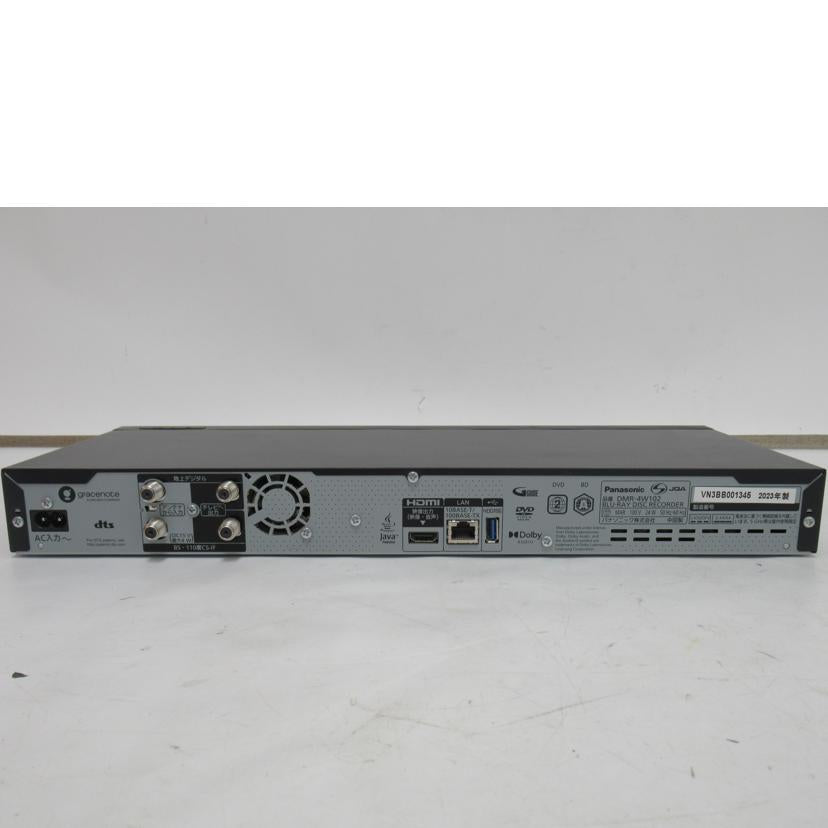 Panasonic/ブルーレイレコーダー／4Kディーガ/DMR-4W102//VN3BB001345/Bランク/63