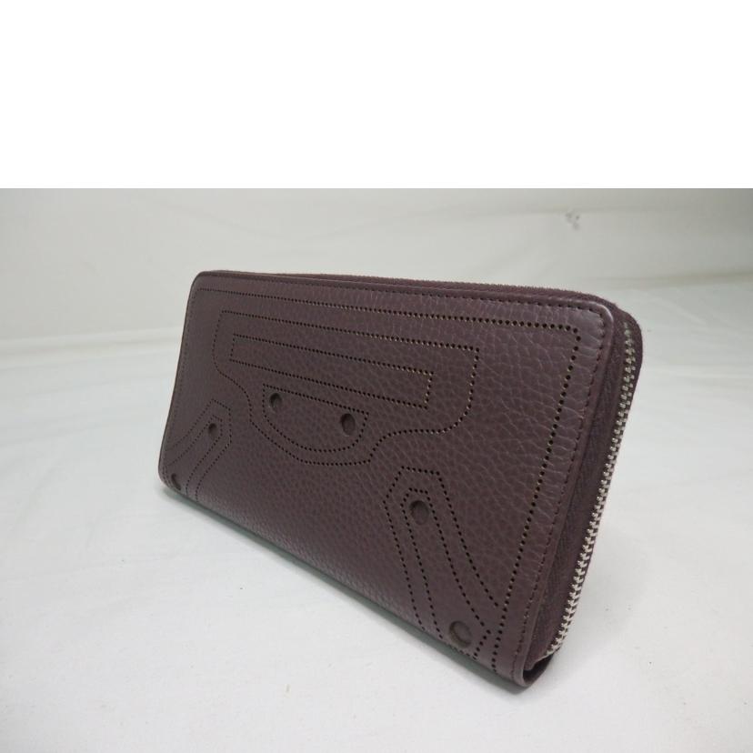 BALENCIAGA バレンシアガ/クラシックコンチネンタル／ラウンドファスナー長財布／茶/443521//613**********/SAランク/84
