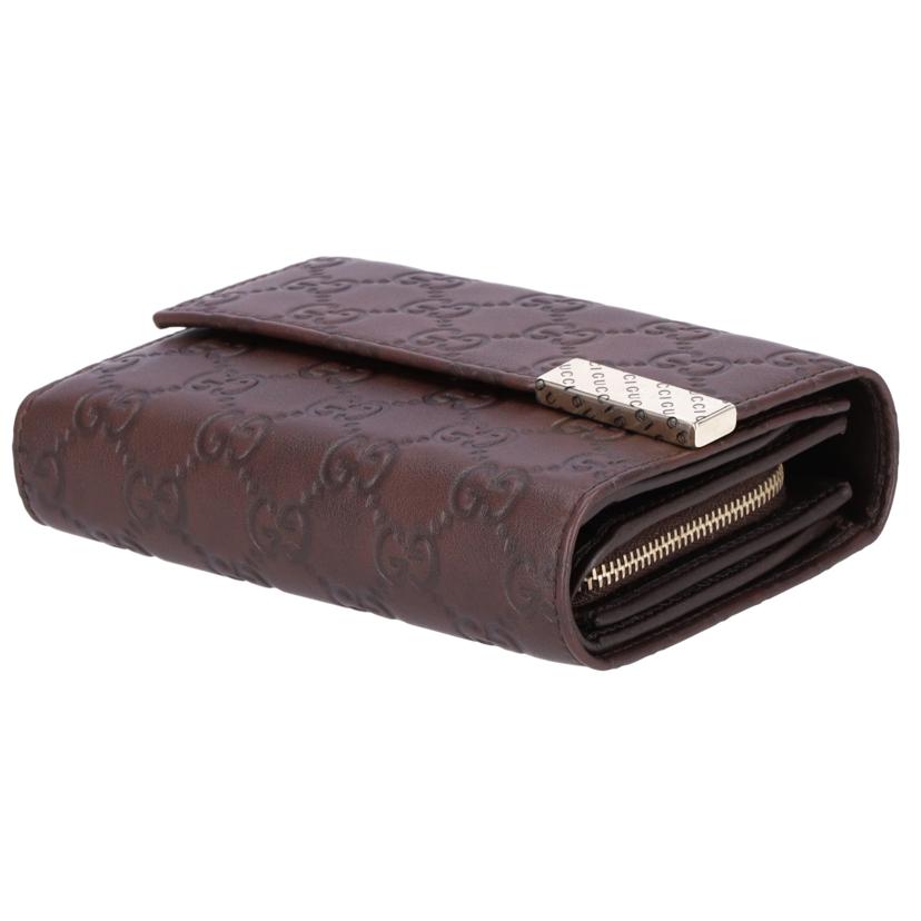 GUCCI ｸﾞｯﾁ/グッチシマ／3つ折り財布/256935//206*/Sランク/78