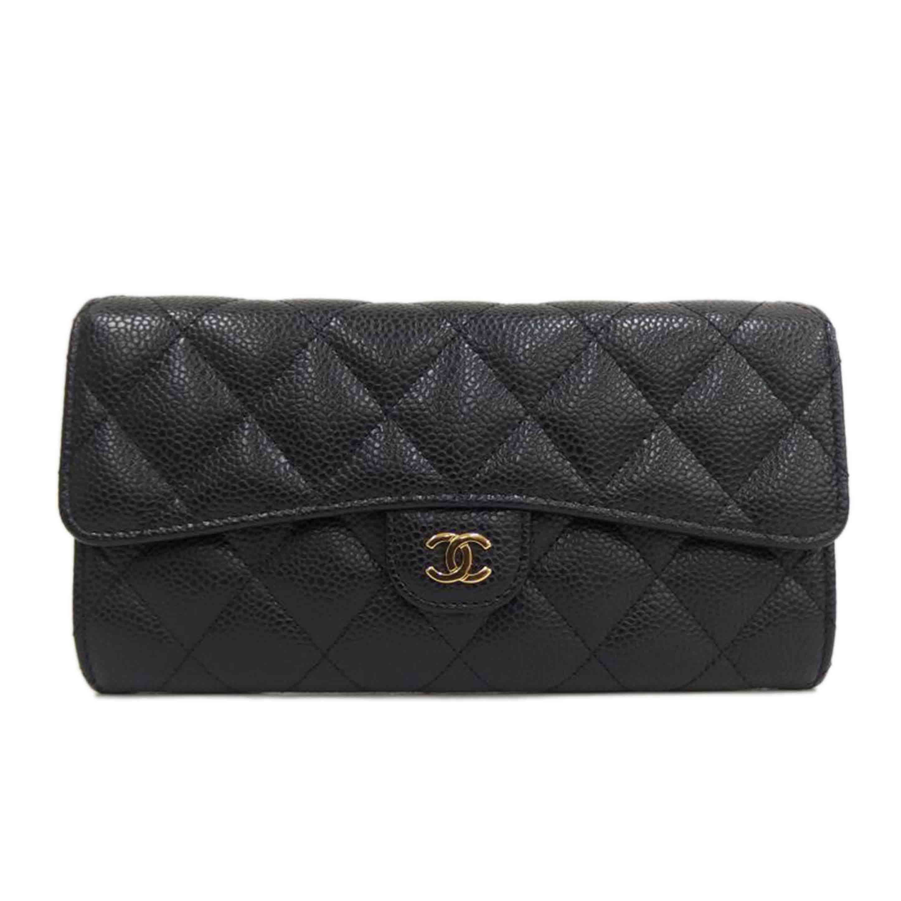 CHANEL ｼｬﾈﾙ/マトラッセ／クラシック　ロング　フラップウォレット//316*****/ABランク/82
