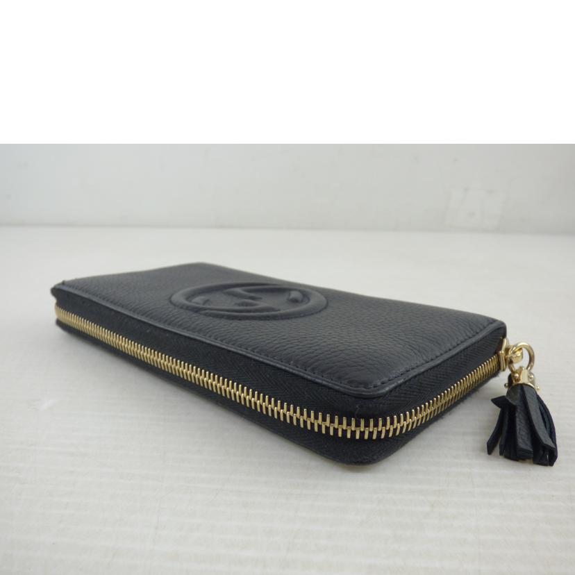GUCCI グッチ/フリンジレザーラウンドファースナー長財布/598187//525***/Aランク/64