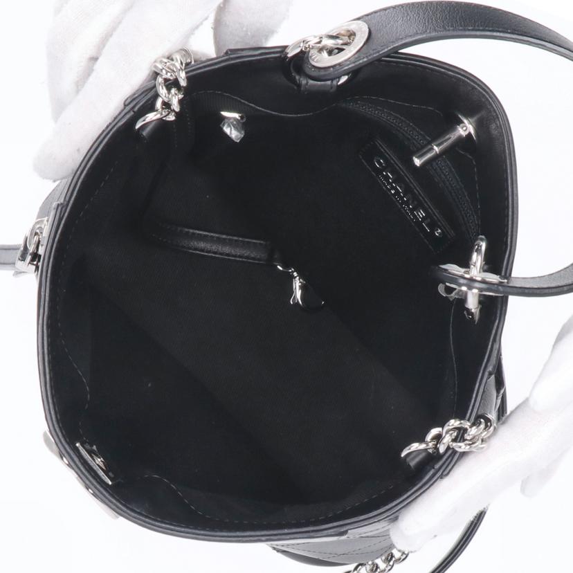 CHANEL CHANEL/ココマークバケットチェーンショルダー／ブラックSV金具/AS0577//275*****/Aランク/75