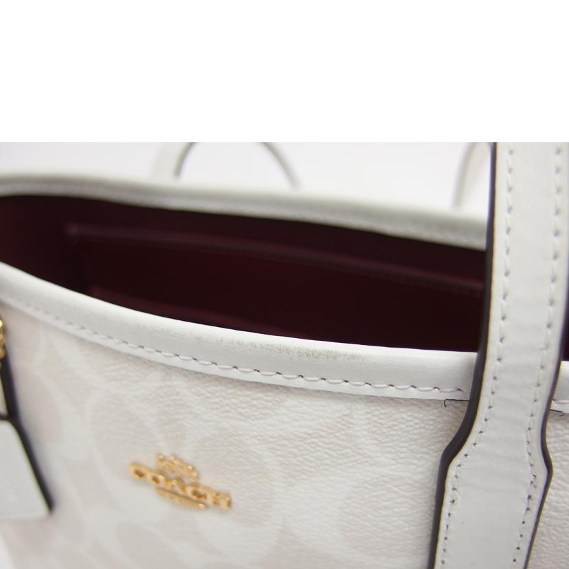 COACH コーチ/シグネチャーミニシティトート／ホワイト/CN733//M23**/ABランク/04