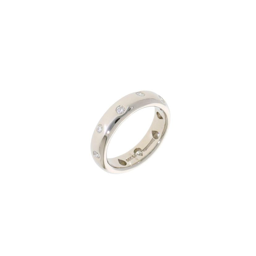 TIFFANY＆Co．/Pt950ドッツリング／10Pダイヤ／約＃6．5//Aランク/77