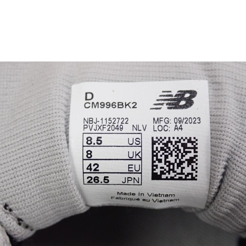 newbalance ﾆｭｰﾊﾞﾗﾝｽ/NB996　BK　スニーカー/CM996BK2//26.5cm/Bランク/62