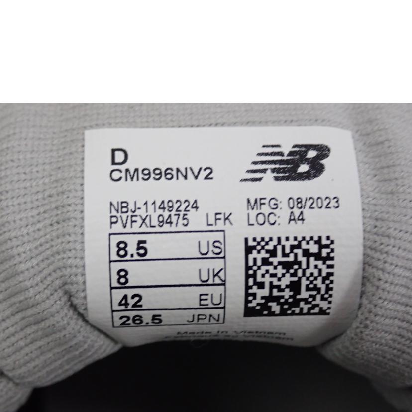 new　balance ﾆｭｰﾊﾞﾗﾝｽ/NB996　NV　スニーカー/CM996NV2//26.5cm/Bランク/62