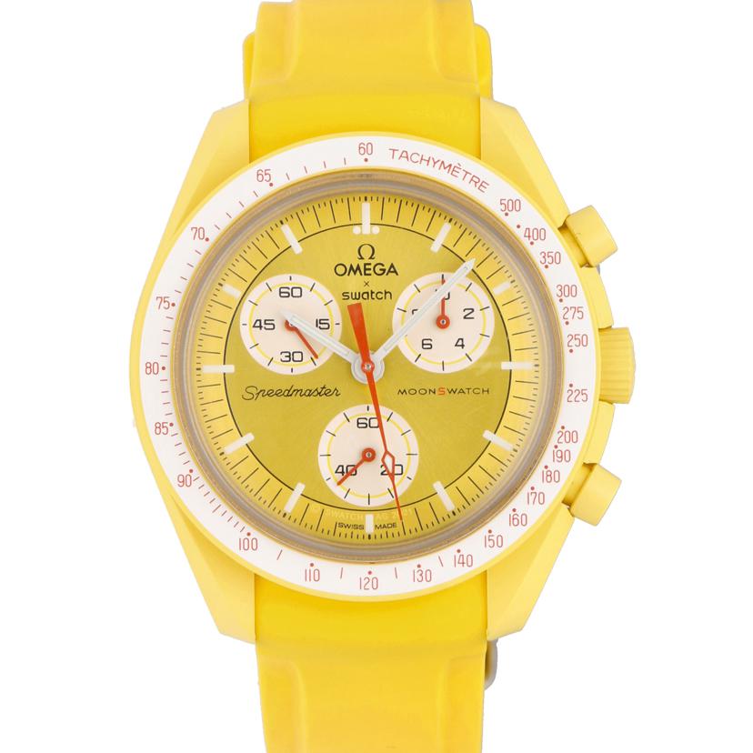 Swatch×OMEGA スウォッチオメガ/ミッショントゥザサン／クオーツ/S033J100//Aランク/70