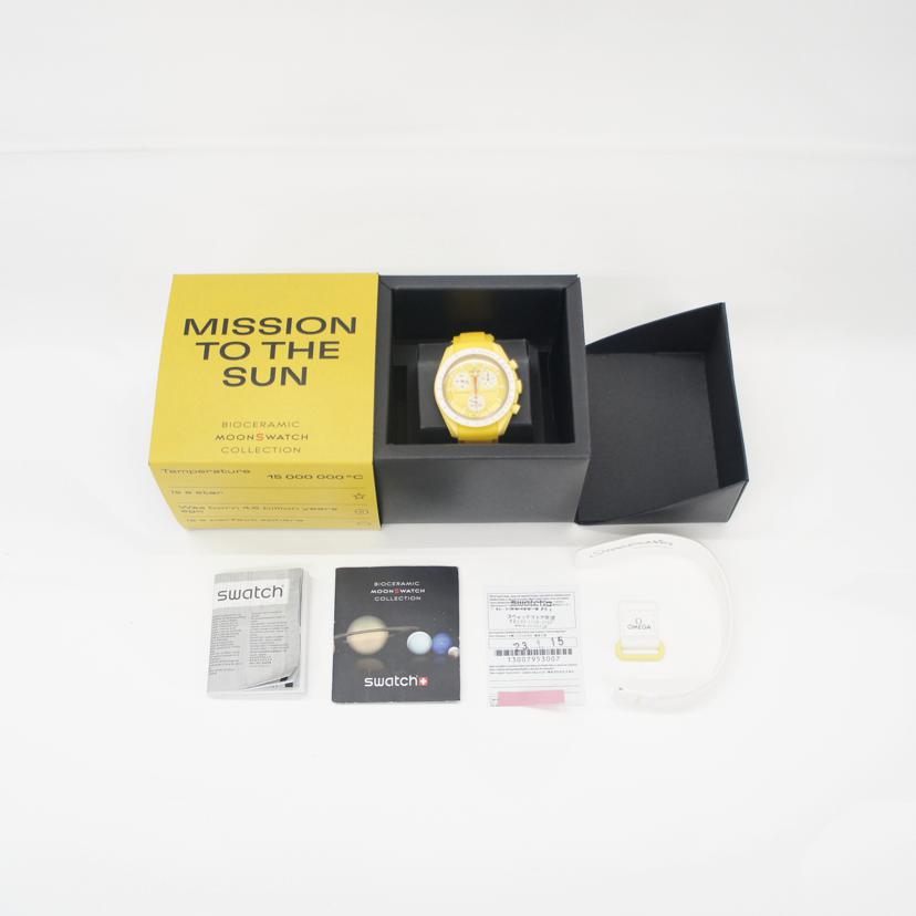 Swatch×OMEGA スウォッチオメガ/ミッショントゥザサン／クオーツ/S033J100//Aランク/70