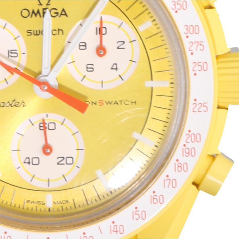 Swatch×OMEGA スウォッチオメガ/ミッショントゥザサン／クオーツ/S033J100//Aランク/70