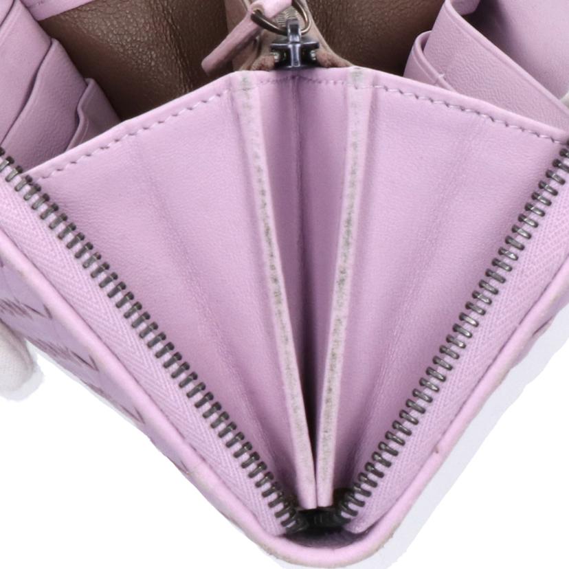BOTTEGA　VENETA ボッテガヴェネタ/イントレチャートラウンドファスナー長財布//Bランク/94