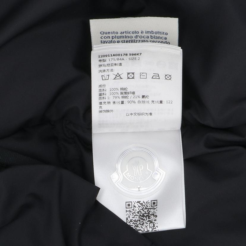 MONCLER モンクレール/TAMEGAメンズリフレクターロゴフードダウンベスト／ブラック/120911A00178 596K7//RFID/Sランク/24