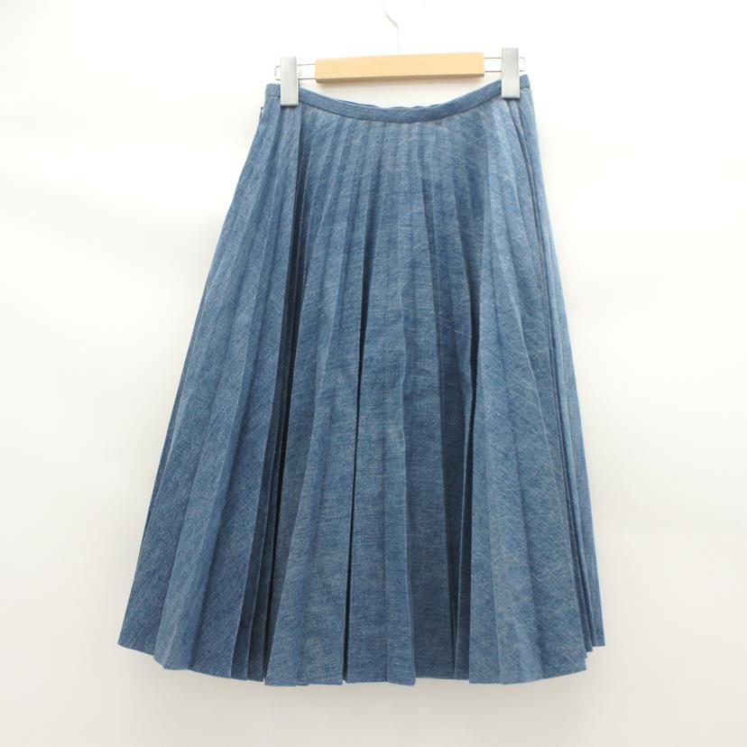 leur logette ルールロジェット/leur logette デニムプリーツスカート/04261//Aランク/81