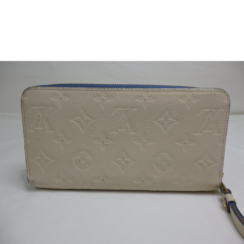 LV ルイヴィトン/ジッピー・ウォレット／モノグラム・アンプラント／クリーム／ブルージーン/M63925//SP0***/BCランク/84