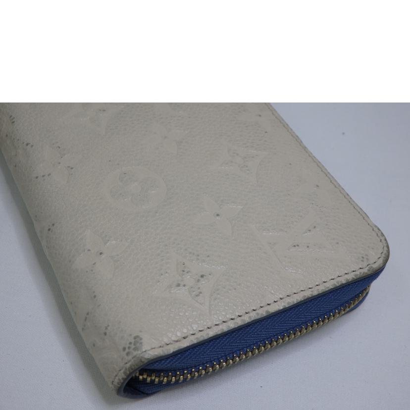LV ルイヴィトン/ジッピー・ウォレット／モノグラム・アンプラント／クリーム／ブルージーン/M63925//SP0***/BCランク/84