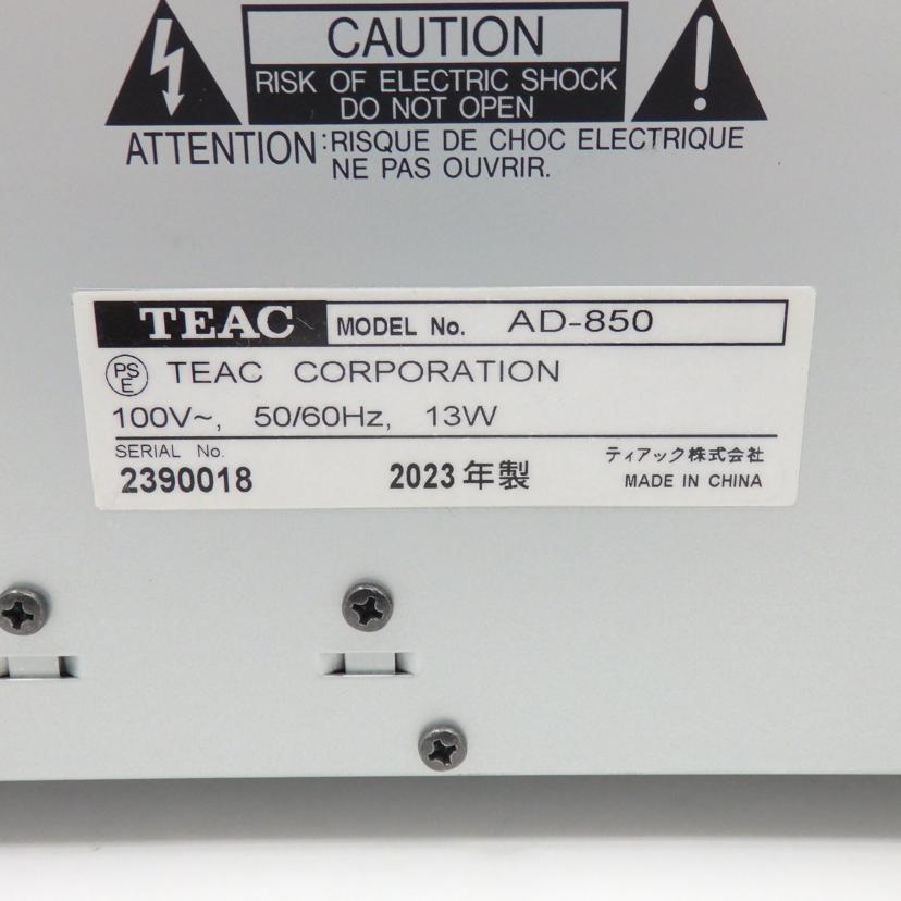 TEAC/カセットデッキ／CDプレーヤー/AD-850//ABランク/77