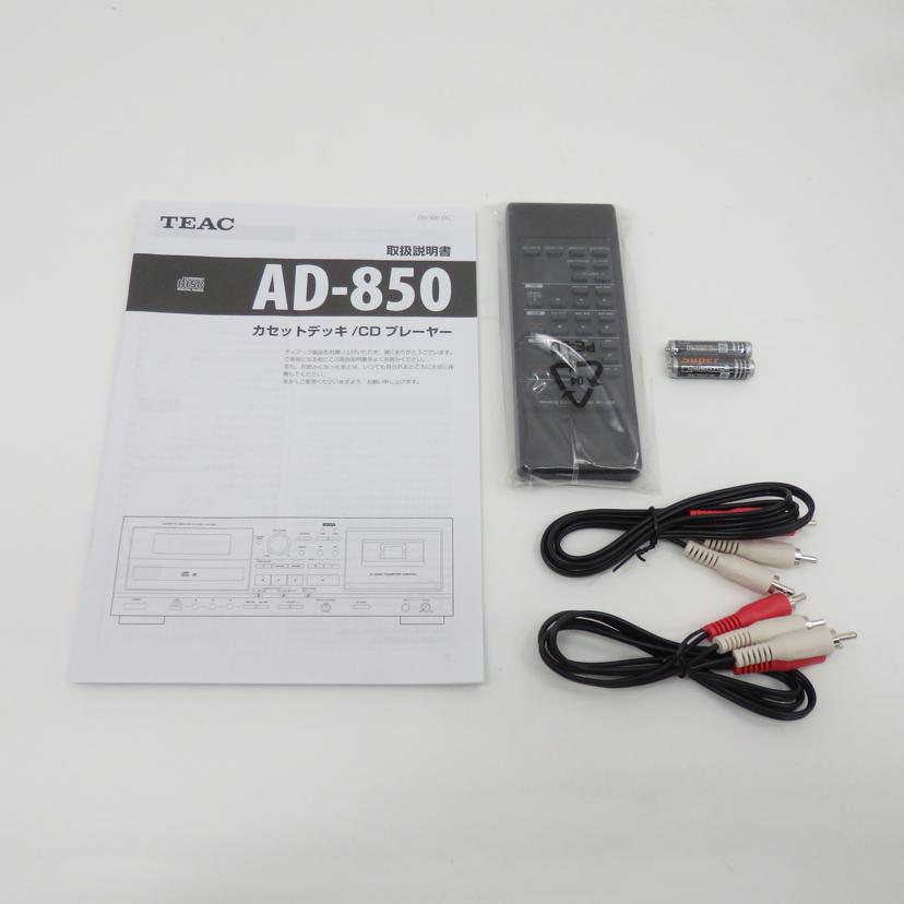 TEAC/カセットデッキ／CDプレーヤー/AD-850//ABランク/77