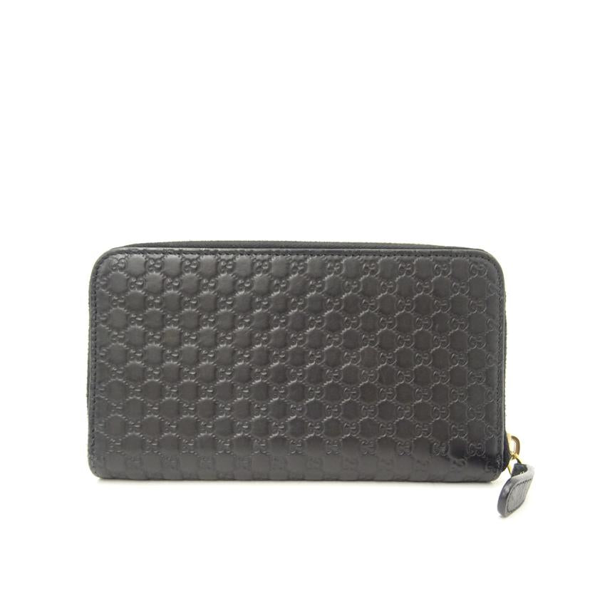GUCCI グッチ/グッチシマラウンドファスナー長財布/ブラック/449391//203***/ABランク/69