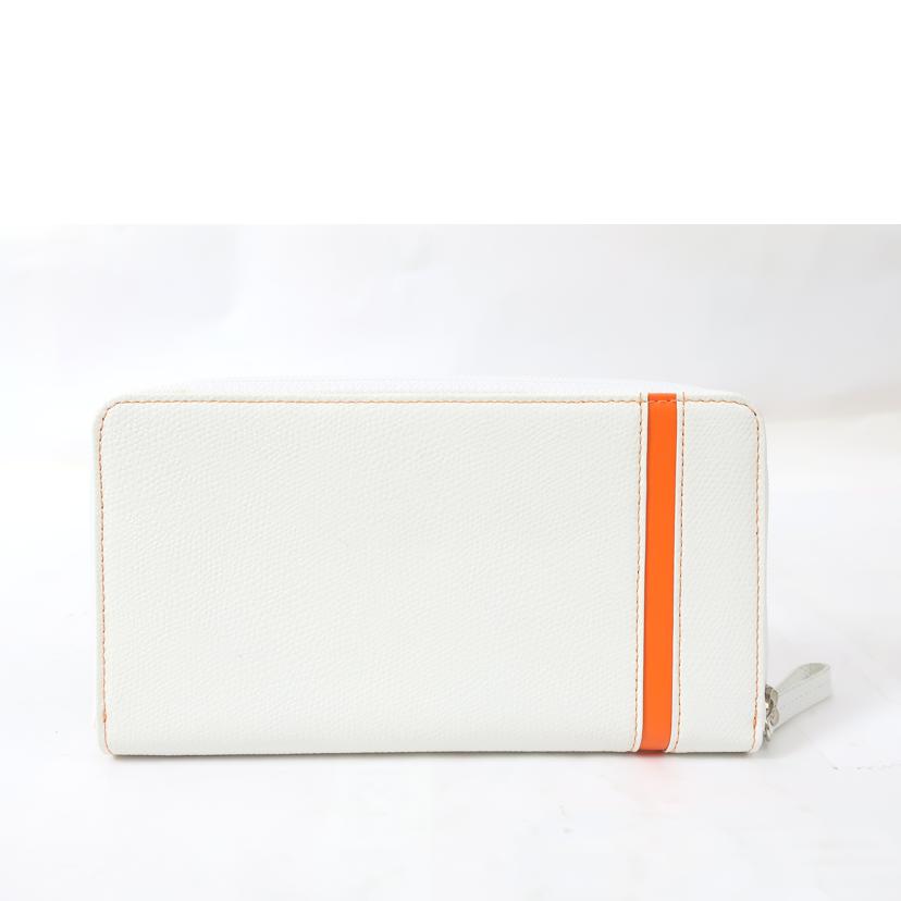 CASTELBAJAC カステルバジャック/ブローチ　長財布　牛革　ホワイト/056618//Aランク/65