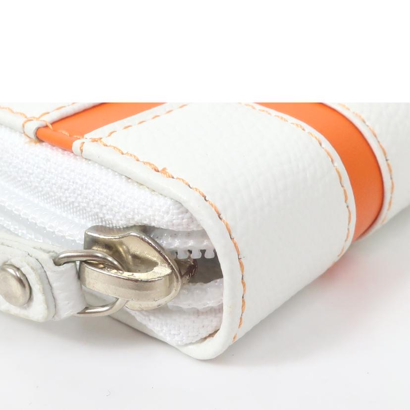 CASTELBAJAC カステルバジャック/ブローチ　長財布　牛革　ホワイト/056618//Aランク/65