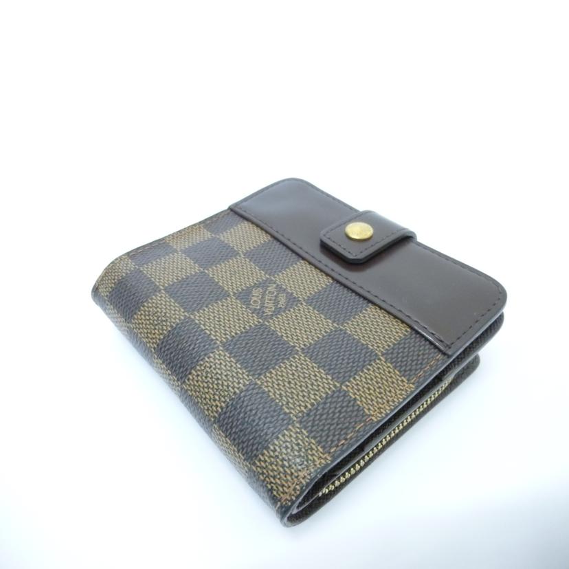 LV ルイヴィトン/コンパクトジップ／ダミエエベヌ/N61668//CA1***/Bランク/88