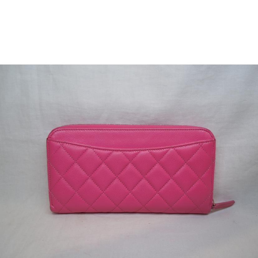CHANEL/マトラッセラウンドジップピンクG金具/AP0242//U5E*****/ABランク/92