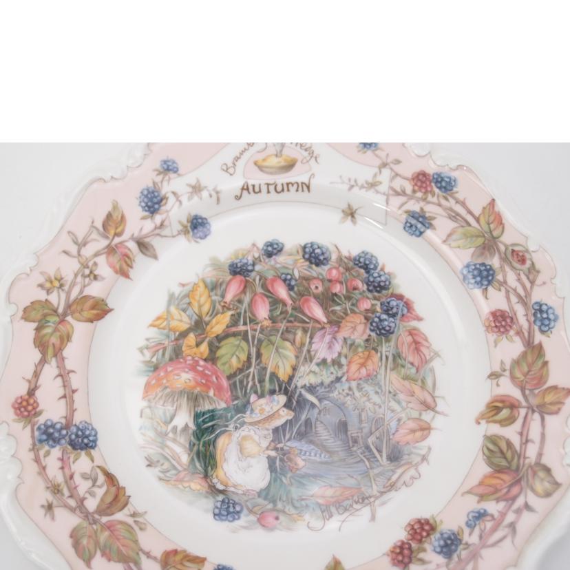 Royal　Doulton ロイヤルドルトン/ブランブリーヘッジ　フォーシーズン　プレート4枚セット　春夏秋冬/BRAMBLY HEDGE//Aランク/69