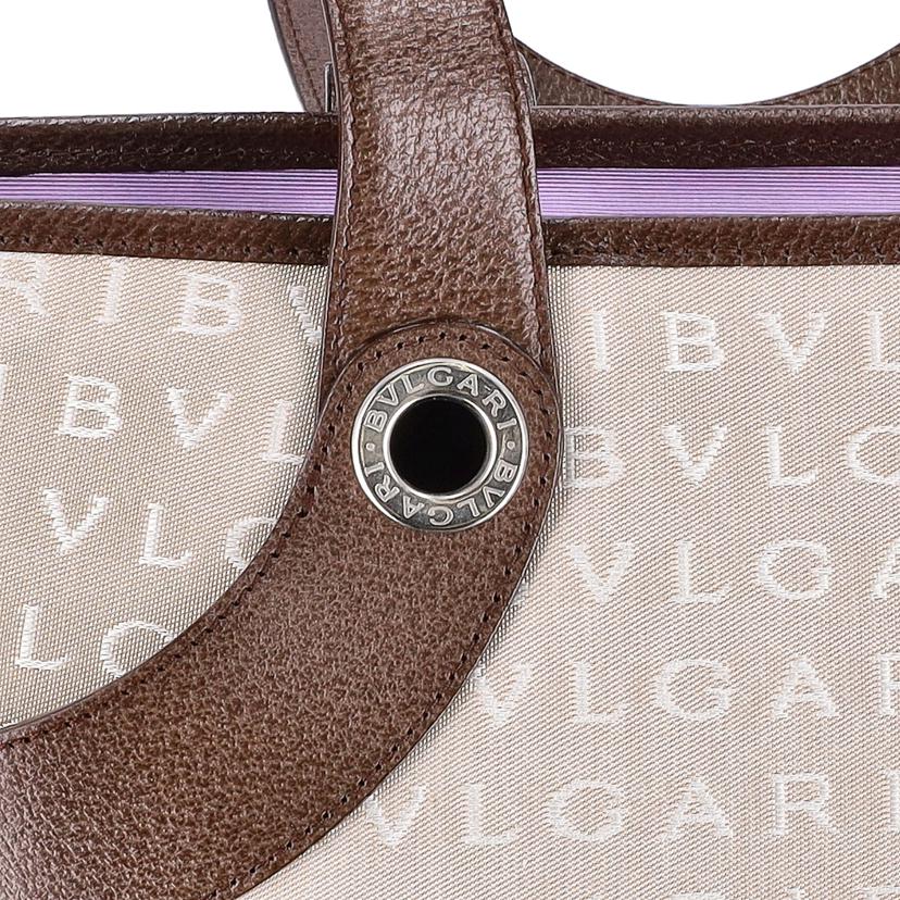 BVLGARI ブルガリ/ロゴマニアキャンバストート//Aランク/75