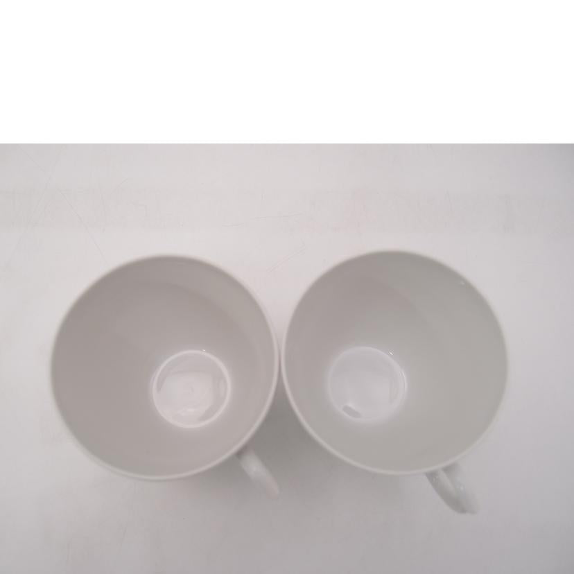 ROYAL　COPENHAGEN ロイヤルコペンハーゲン/ホワイトフルーテッド　ハーフレース　カップ＆ソーサー2客セット//SAランク/69
