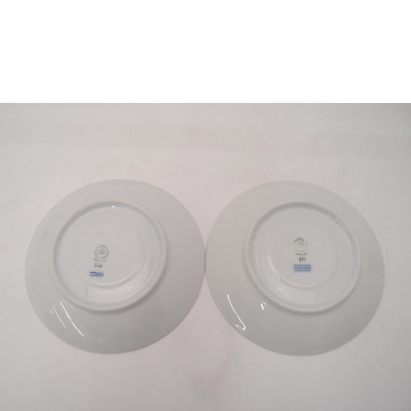 ROYAL　COPENHAGEN ロイヤルコペンハーゲン/ホワイトフルーテッド　ハーフレース　カップ＆ソーサー2客セット//SAランク/69