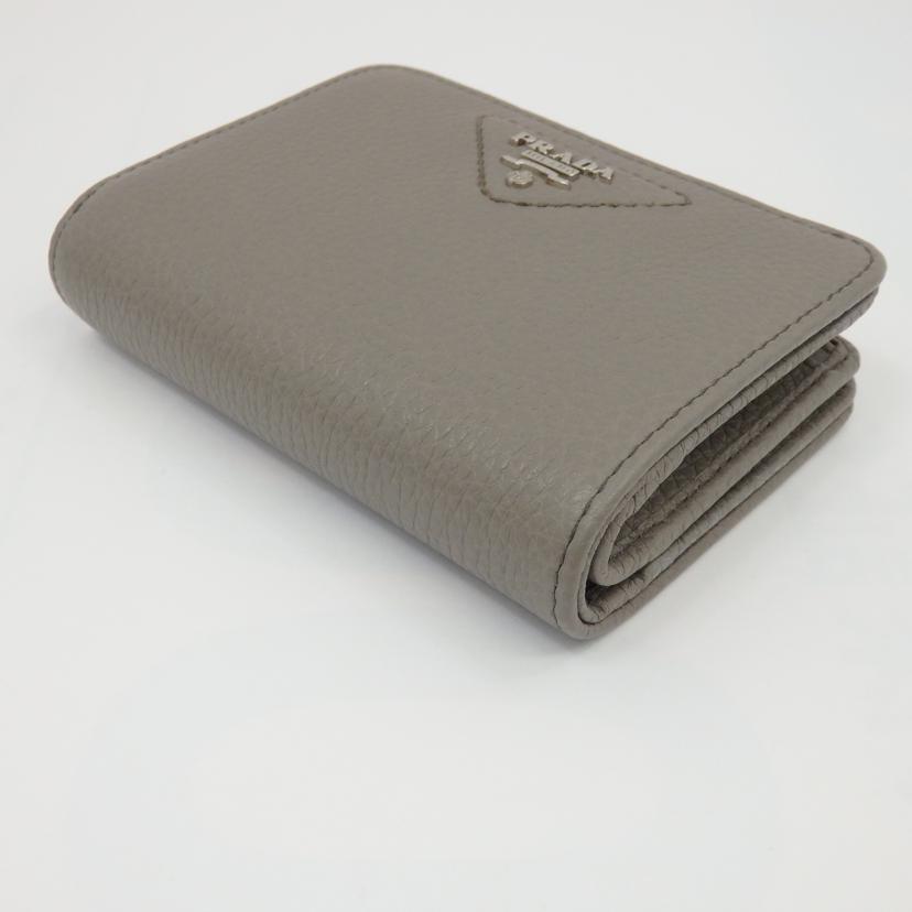 プラダ PRADA 折財布 VITELLO DAINO 三折 TINY ミニ財布/NERO