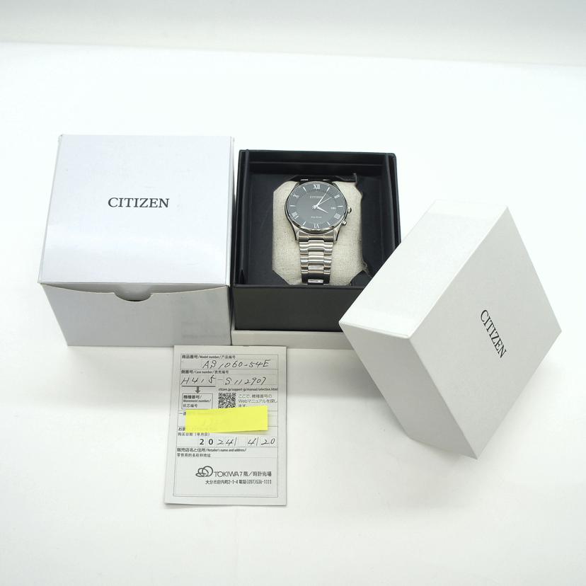 CITIZEN シチズン/シチズンコレクション・ブラック／メンズ／電波ソーラー/AS1060-54E//372******/Aランク/01