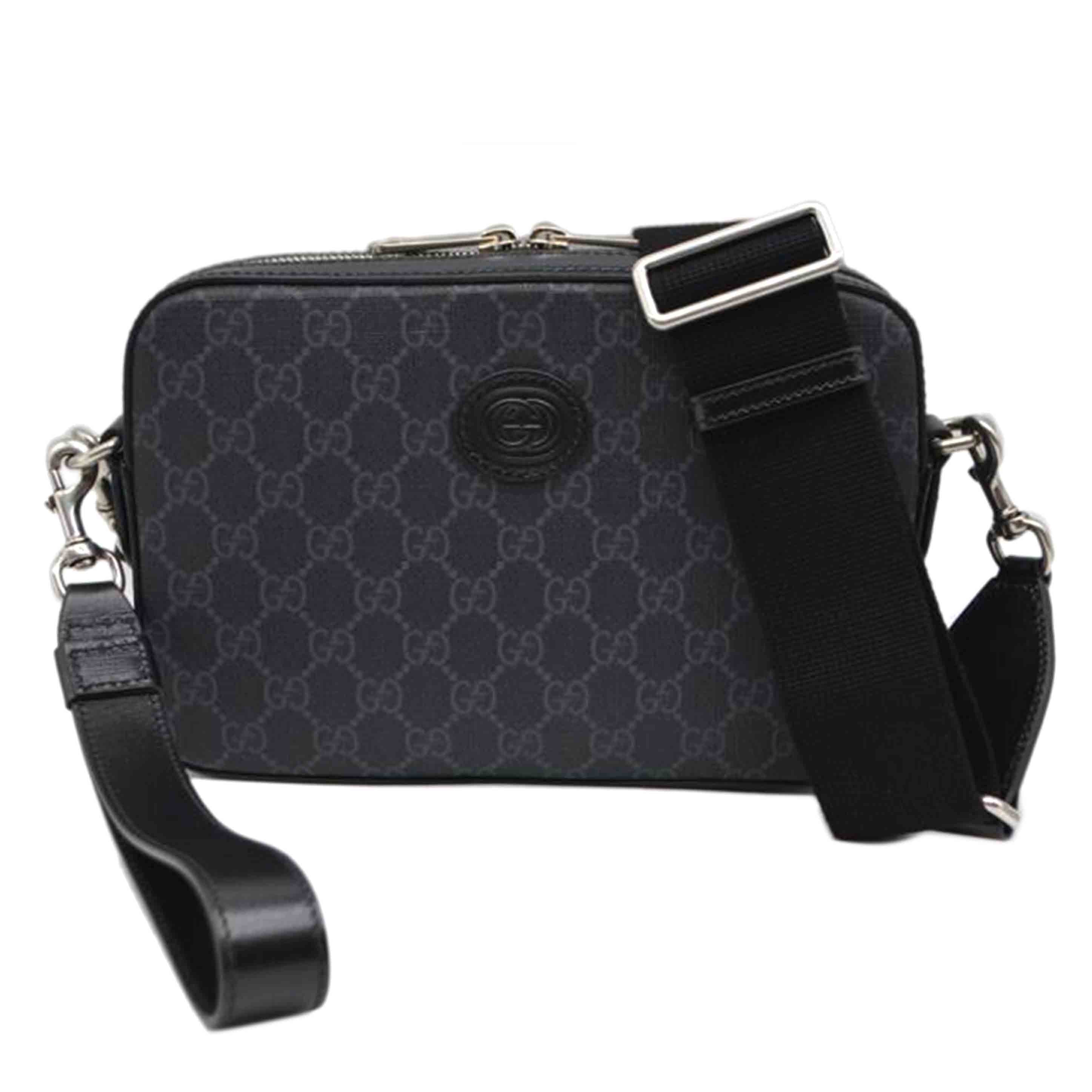 GUCCI グッチ/GGスプリームインターロッキングレザーショルダー/703468//000***/Sランク/89