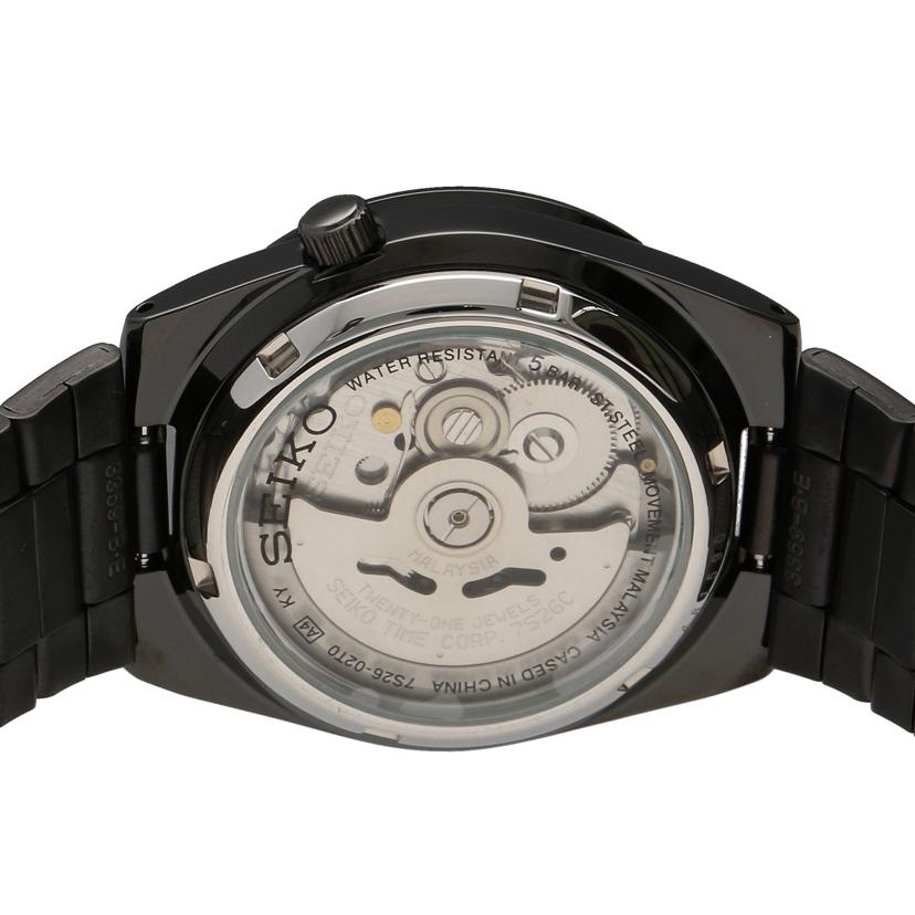 SEIKO セイコー/セイコー5・裏スケ／メンズ／自動巻/7S26-02T0//481***/SAランク/22