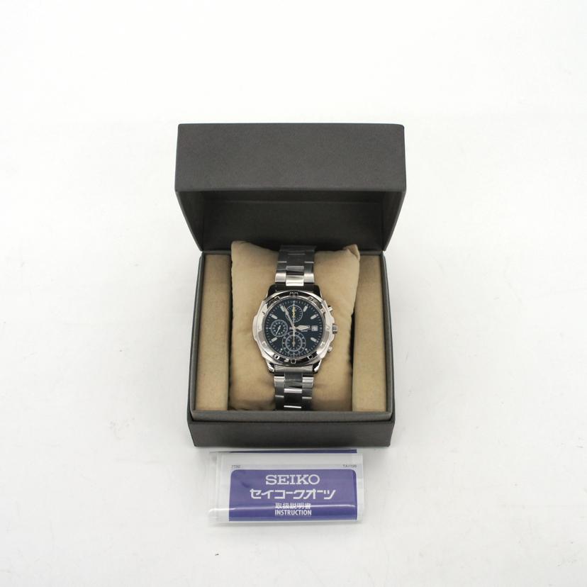 SEIKO セイコー/セイコークロノグラフ・グリーン／海外モデル／クオーツ/SND411P//280***/SAランク/78