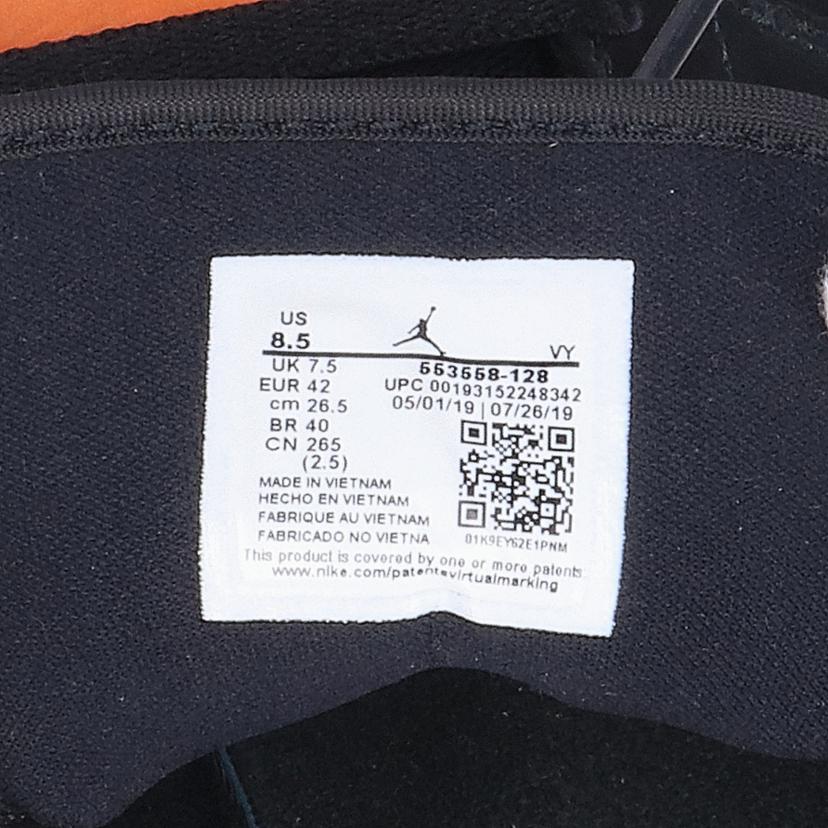 NIKE ナイキ/AIR　JORDAN　1　LOW・BK／OR　/553558-128//00193152248342/Bランク/85