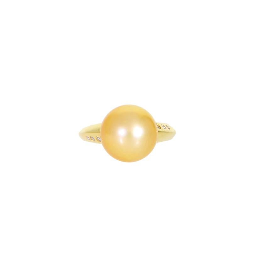 K18パールダイヤリング0．10ct//Aランク/69